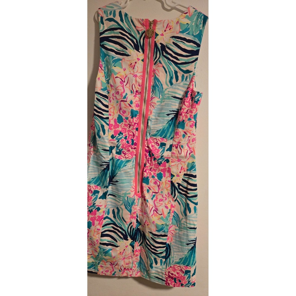Lilly Pulitzer Mila‎ Stretch Shift size 4 Via Flora EUC Preppy Coastal Colorful - Picture 3 of 7